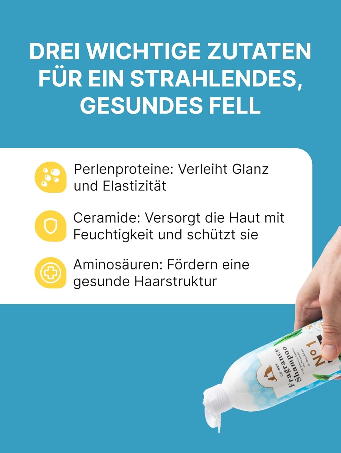 Aromatic Cat & Dog Shampoo with Floral-Fruity Aroma | Dog & Cat Shampoo with Reduced Acidity of pH 5.5 | Suitable for Puppies and Kittens as well | For Shiny Long-Hair | 250 ml