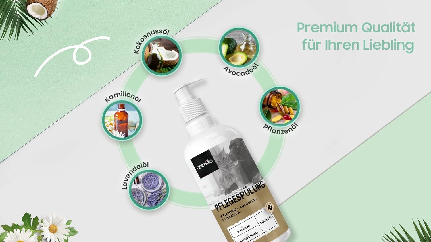 Aroma Spray Balm | Leave-in Spray for Cats & Dogs | Detangles Fur & Gives Shine | Rose Fragrance, 200 ml