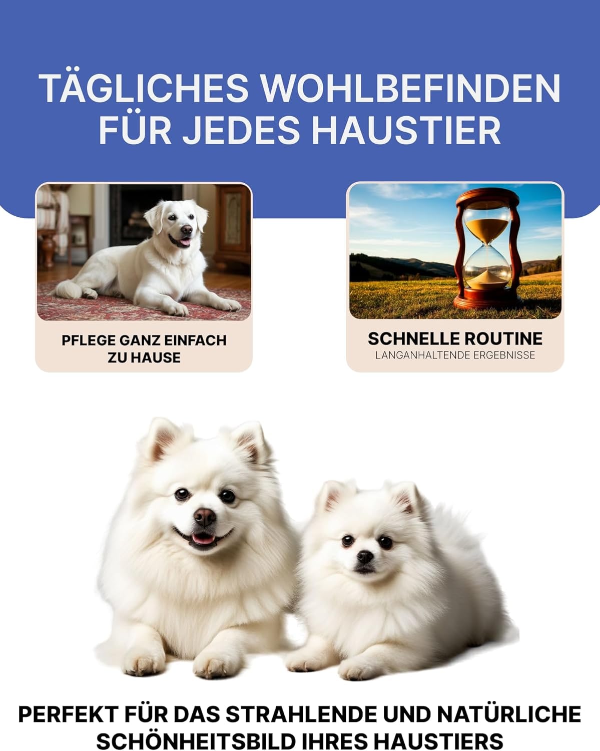 Gentle Whitening Shampoo for White Fur in Cats & Dogs - 300ml - Mild Care for Sensitive Skin