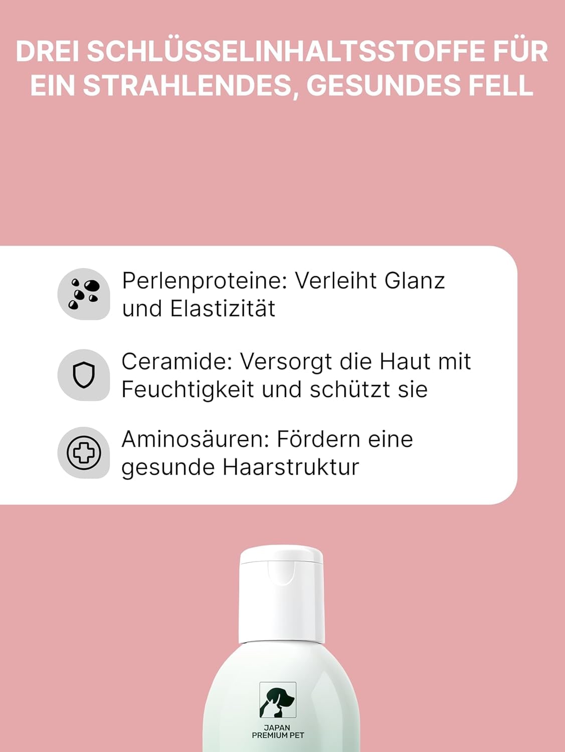 Aromatic Cat & Dog Shampoo with Rose Aroma | Dog & Cat Shampoo with Reduced Acidity pH 5.5 | Suitable for Puppies & Kittens | For Shiny Long Hair | 275 ml