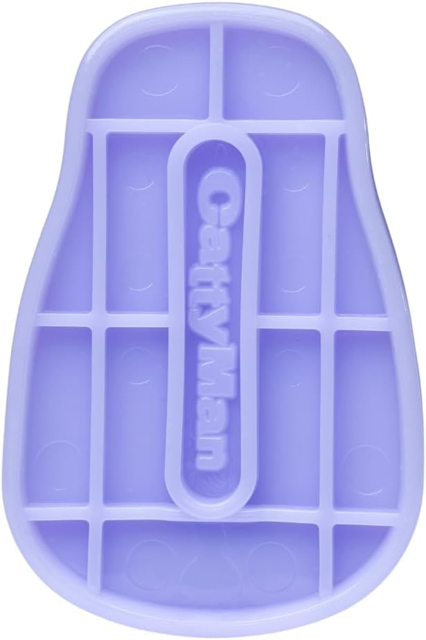 Silicone Brush for Dogs & Cats - Effective Removal of Long & Medium Coat, Undercoat & Loose Hair, Gentle on Skin, Purple