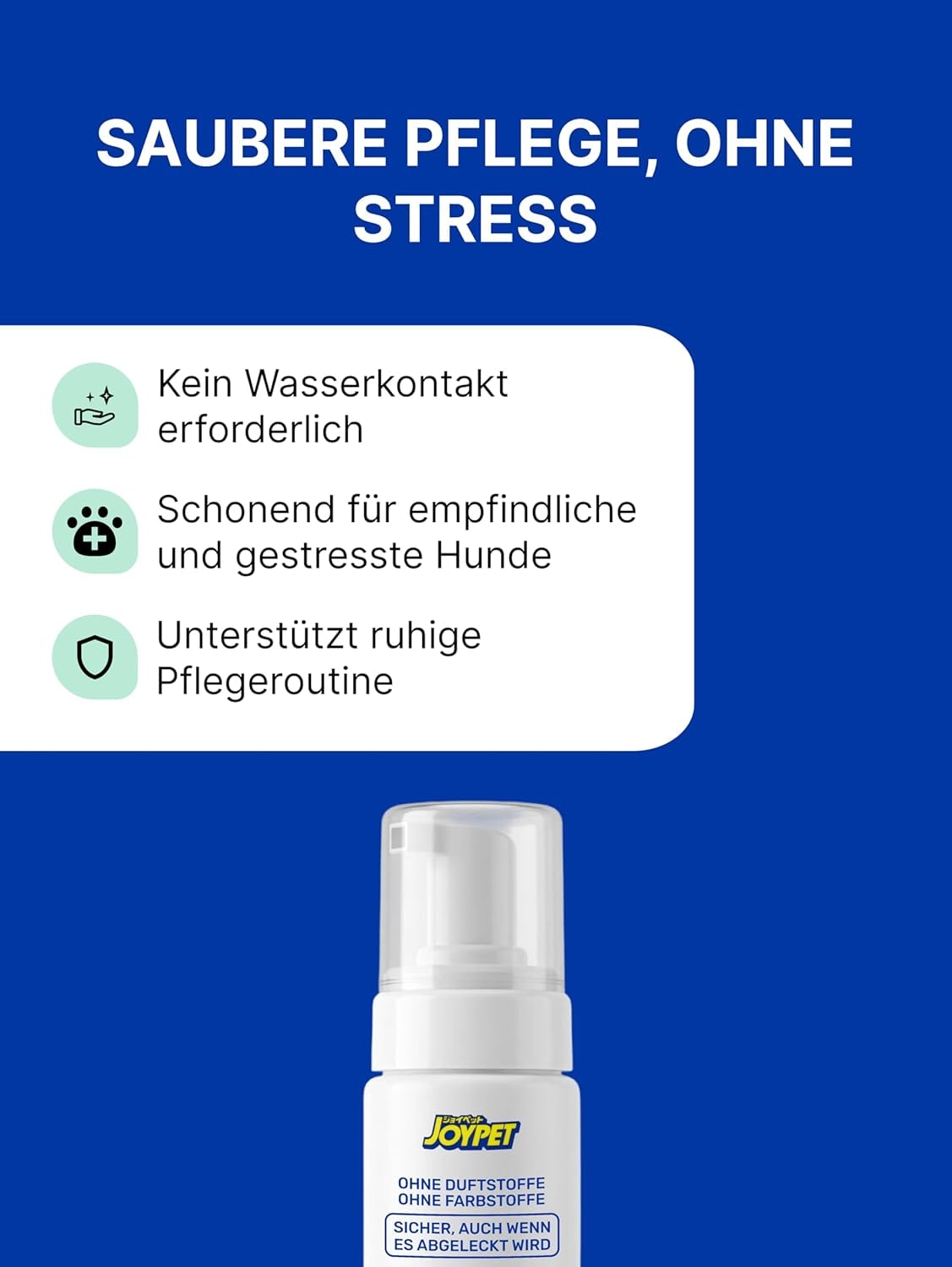 Foam Shampoo for Dogs - Gentle Cleansing, No Rinsing, For All Dogs
