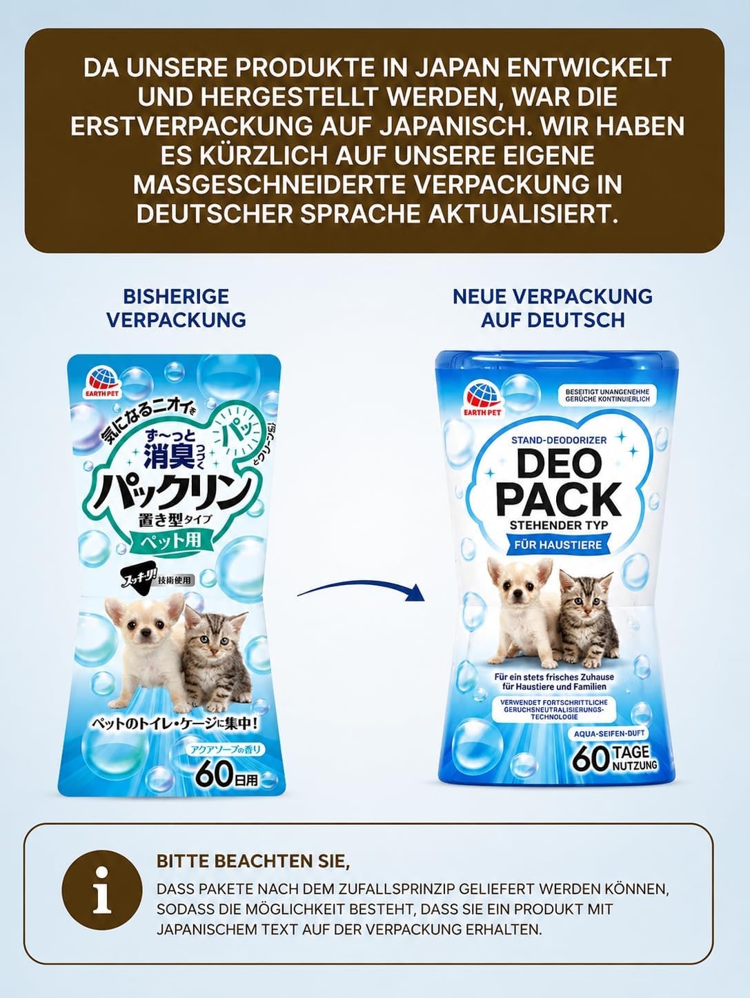 Odour Remover Liquid 400 ml, Aqua Soap Fragrance, Triple Deodorisation for Dogs and Cats, Long-Lasting Freshness, Made in Japan