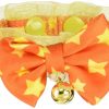 Safe choker collar for a fashionista with anti-choking system. Orange. Size 3S